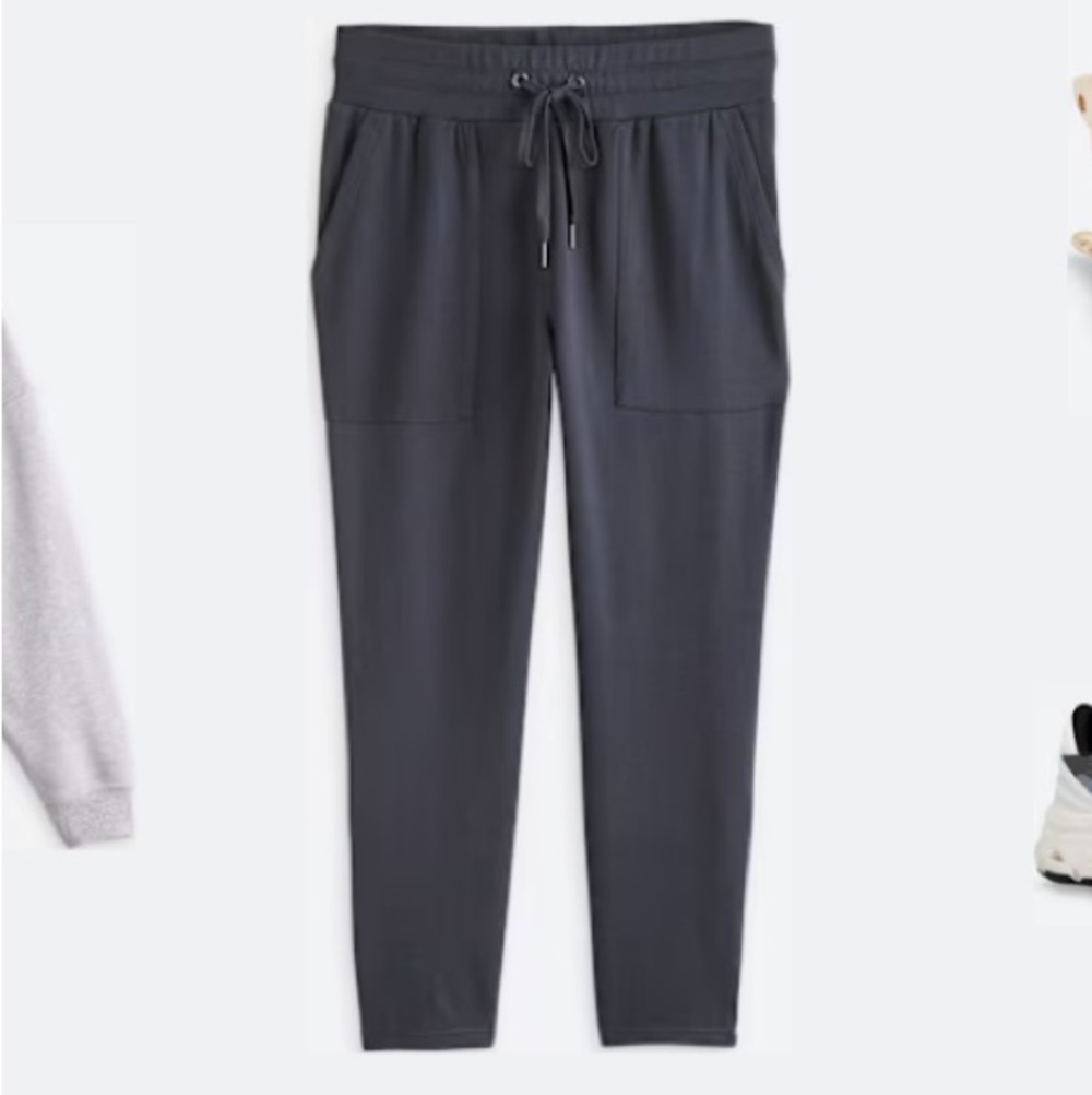 Threads 4 Thought Women's Black Cropped Drawstring Joggers